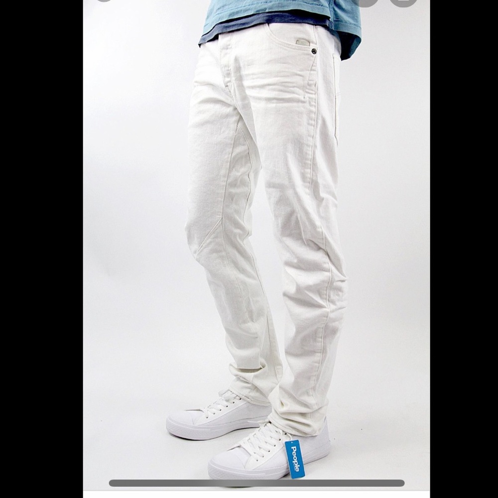 G-star arc 3-d slim jean off-white splattered wash